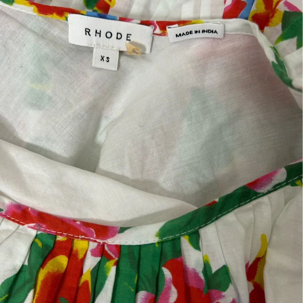 RHODE NALA MINI FLORAL DRESS - (Size XS) - Picture 7 of 7